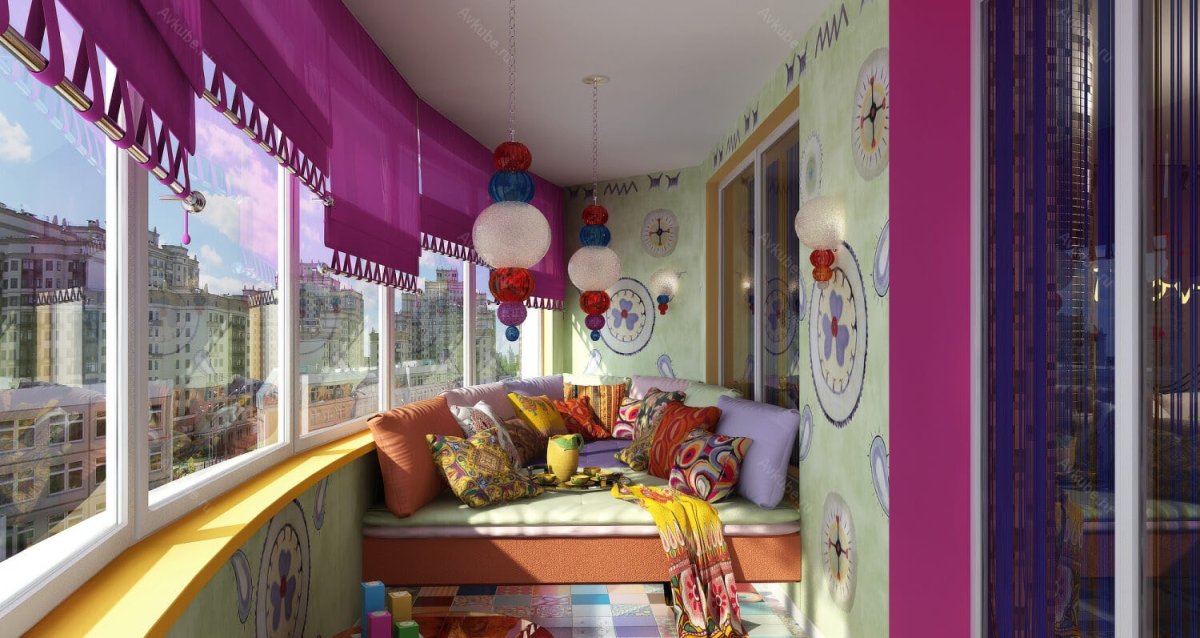 Балкон в Восточном стиле