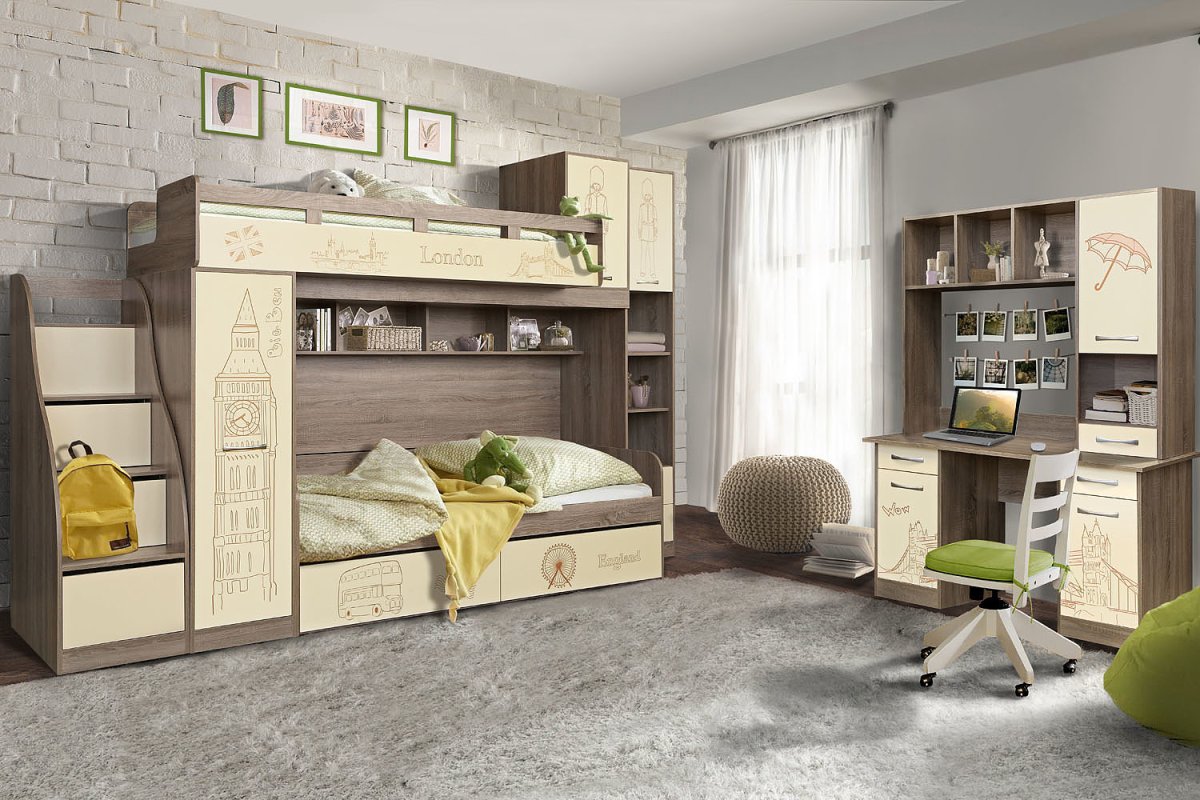 Пинскдрев детская кровать Бритиш