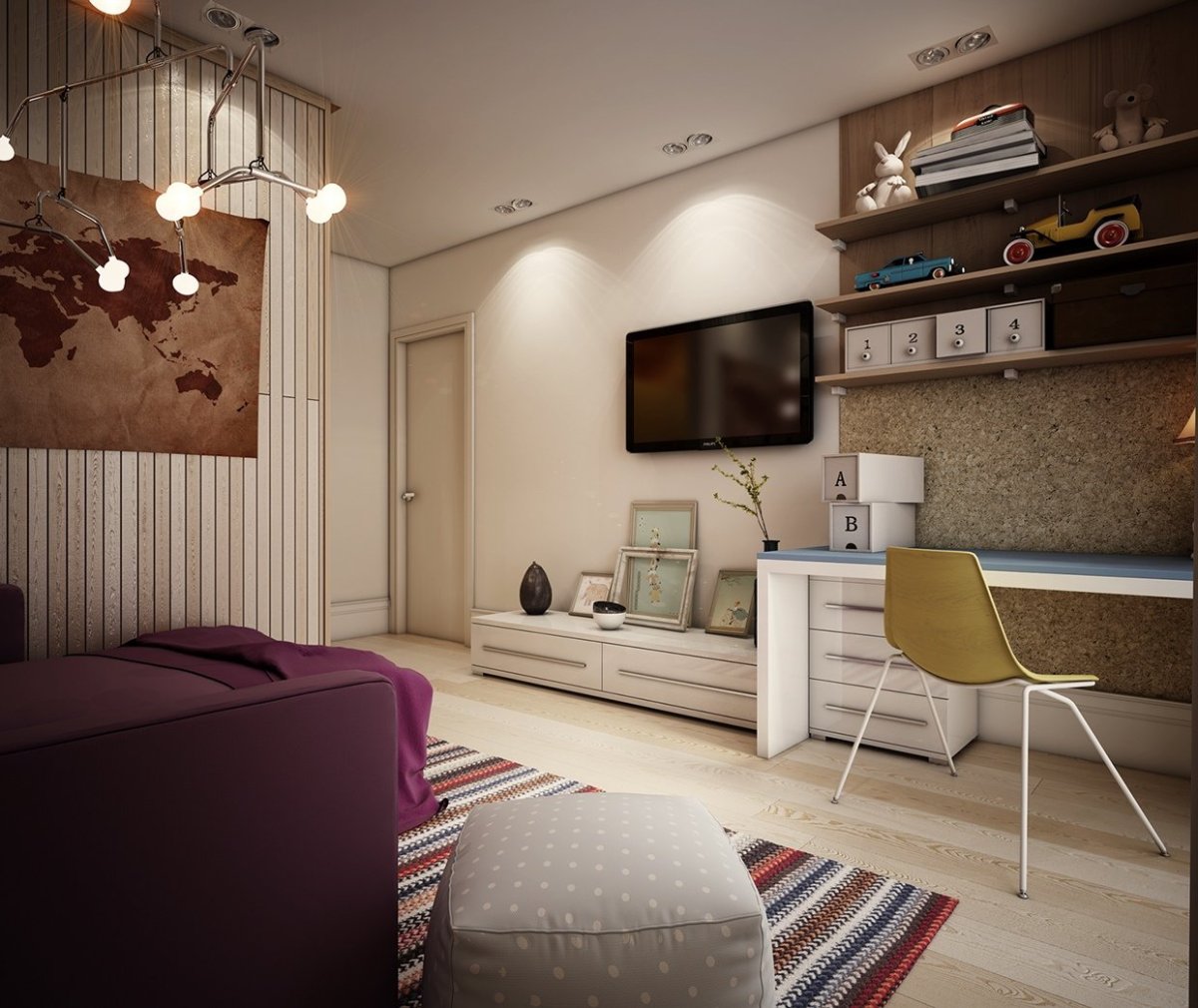 Цвет стен в детской комнате