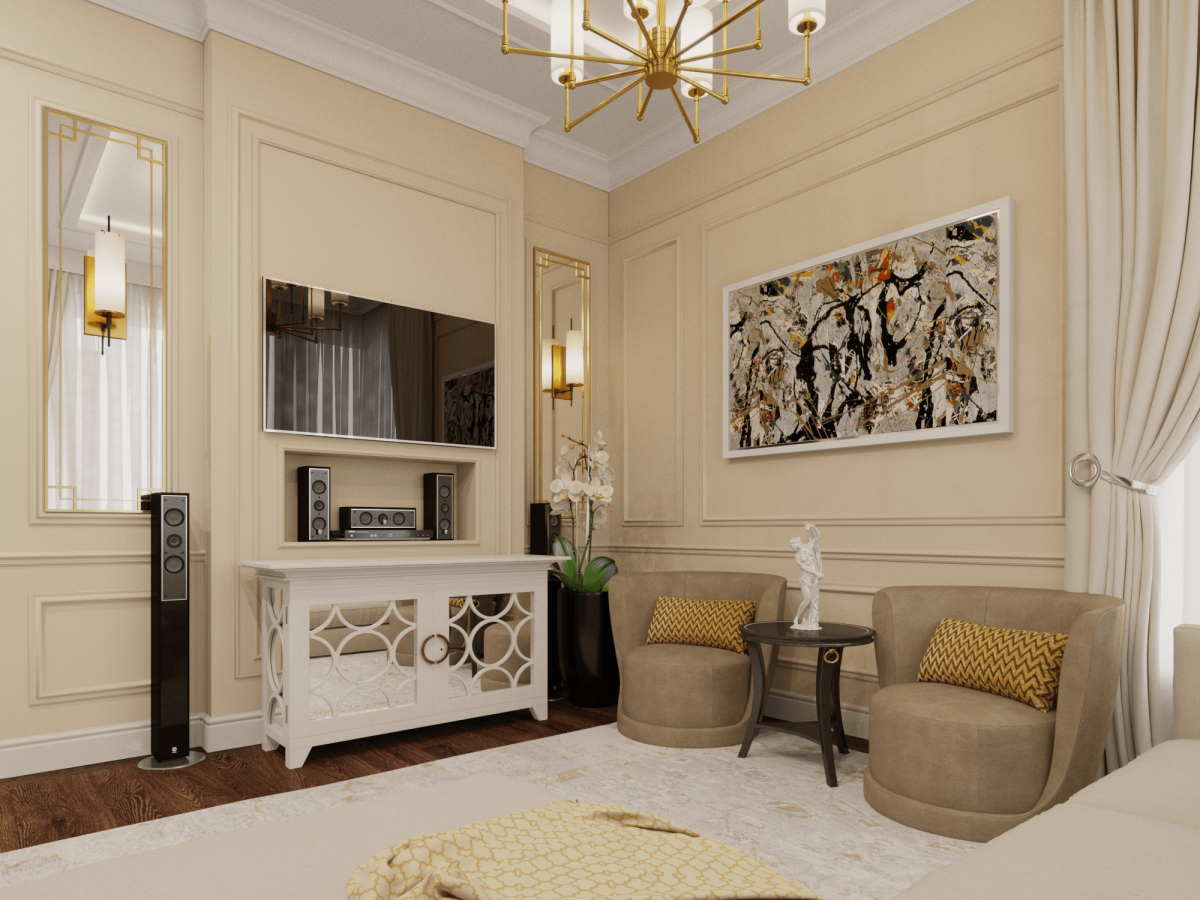 Стены в стиле Неоклассика