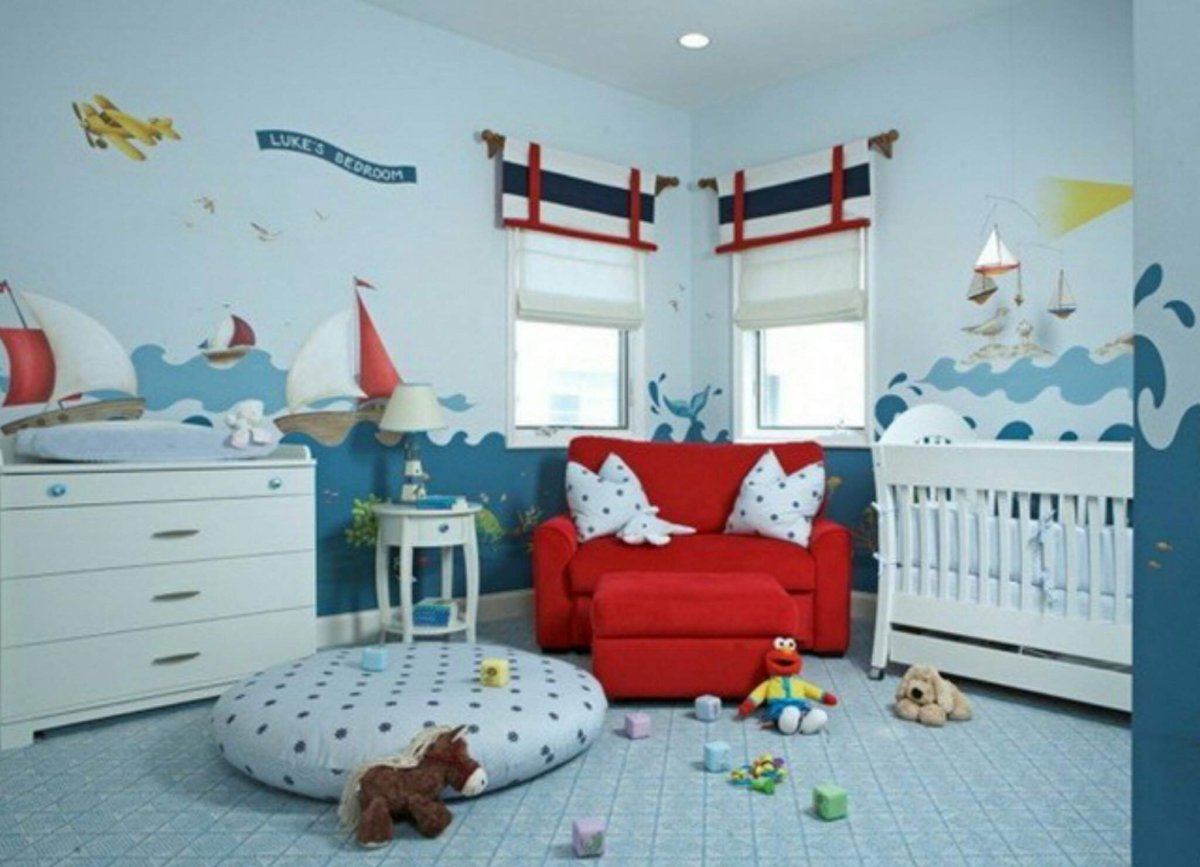 Детская комната для ребенка 1 год