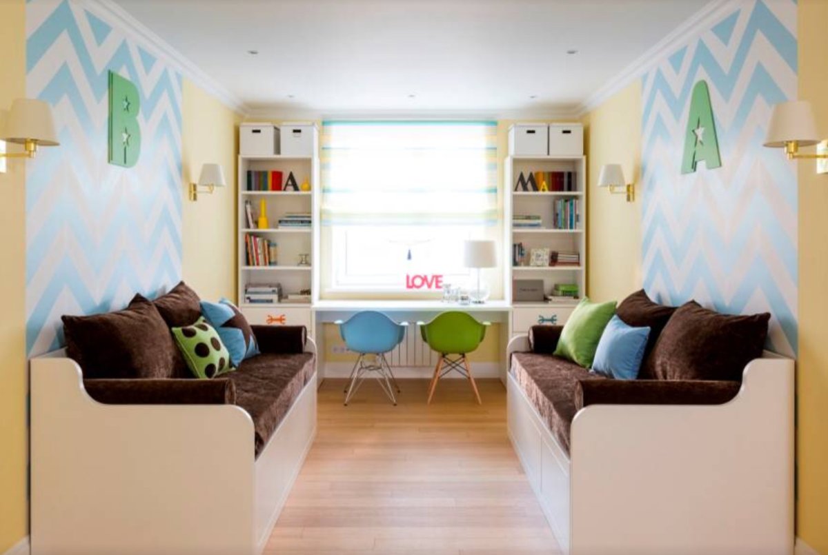 Спальня-гостиная с перегородкой