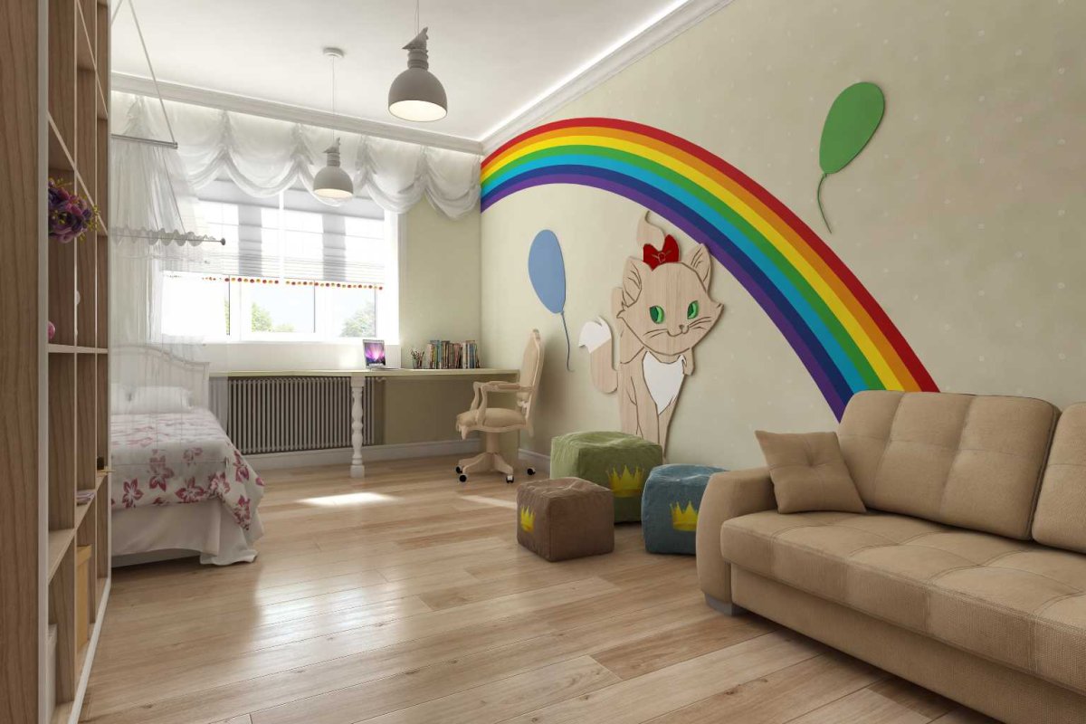 Радуга в интерьере