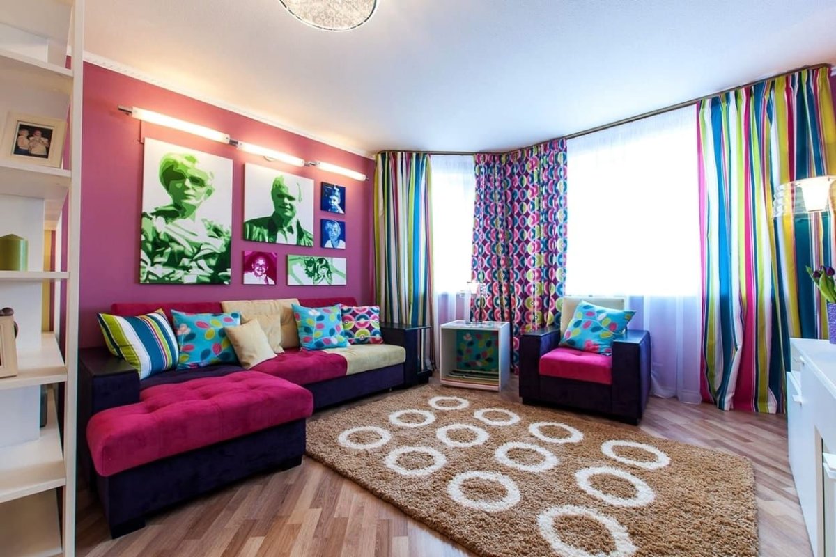 Разноцветные детские комнаты