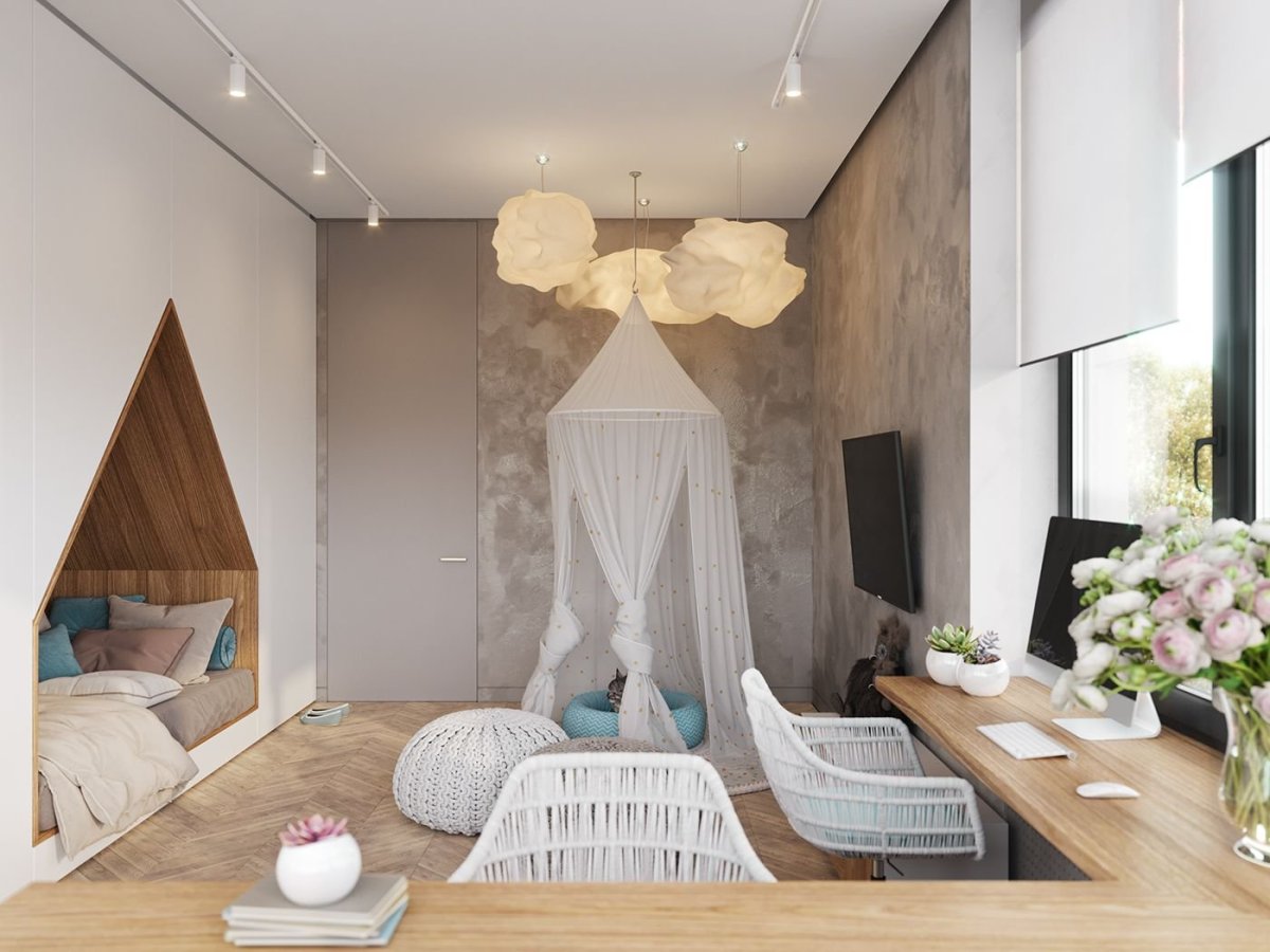 Дети в интерьере