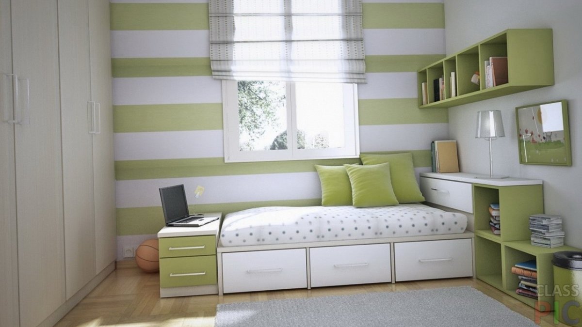 Мебель для маленькой спальни с детской