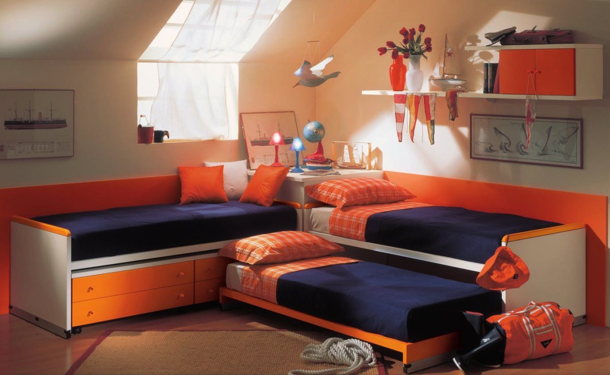 Детские кровати для троих