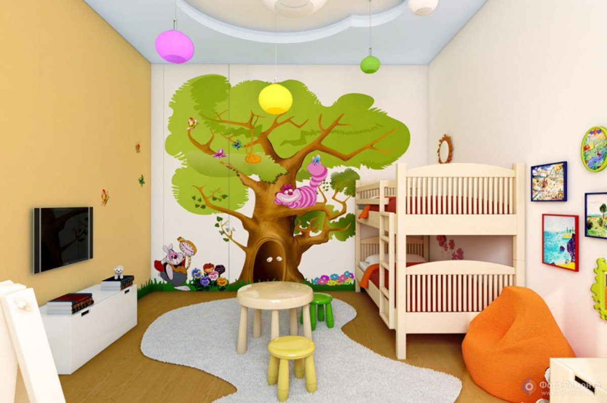 Игровая в скандинавском стиле