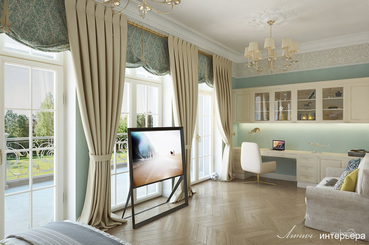 Комната с панорамными окнами