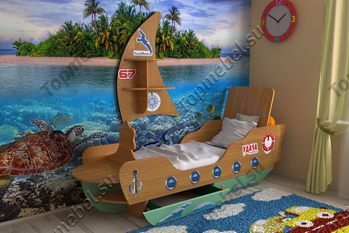 Кровать - корабль двухпалубный «Дримлайнер»