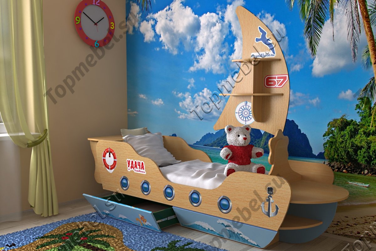 Кровать детская СЛАВМЕБЕЛЬ грузовик