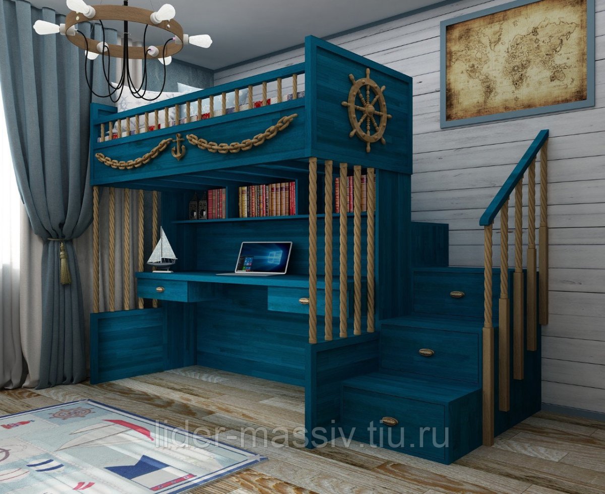 Детская кровать чердак Коломбо