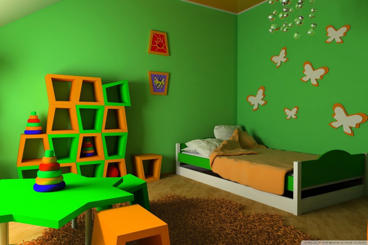 Покраска детской комнаты для мальчишек