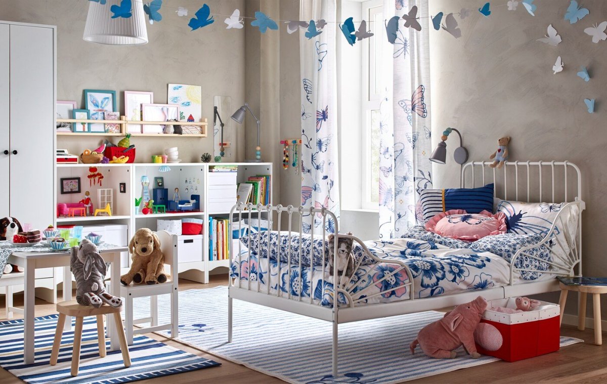 Детская комната икеа: советы по стильному дизайну и выбору элементов интерьера ( фото)