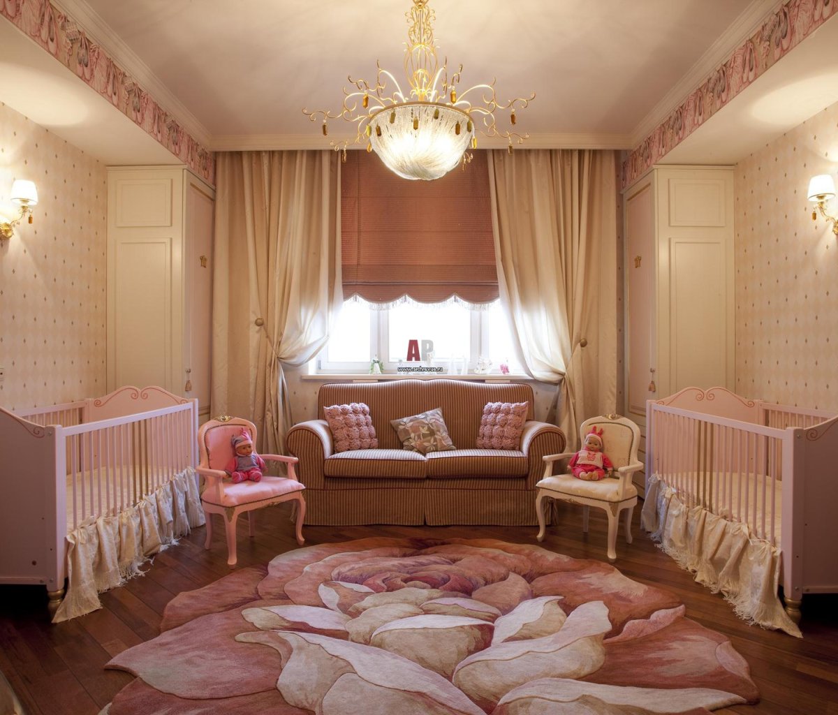 Интерьер комнаты для новорожденного