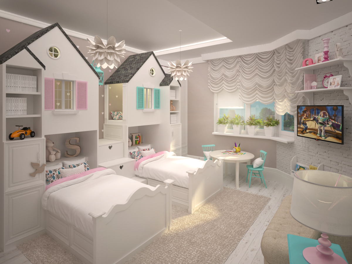 Детская комната для 2х девочек