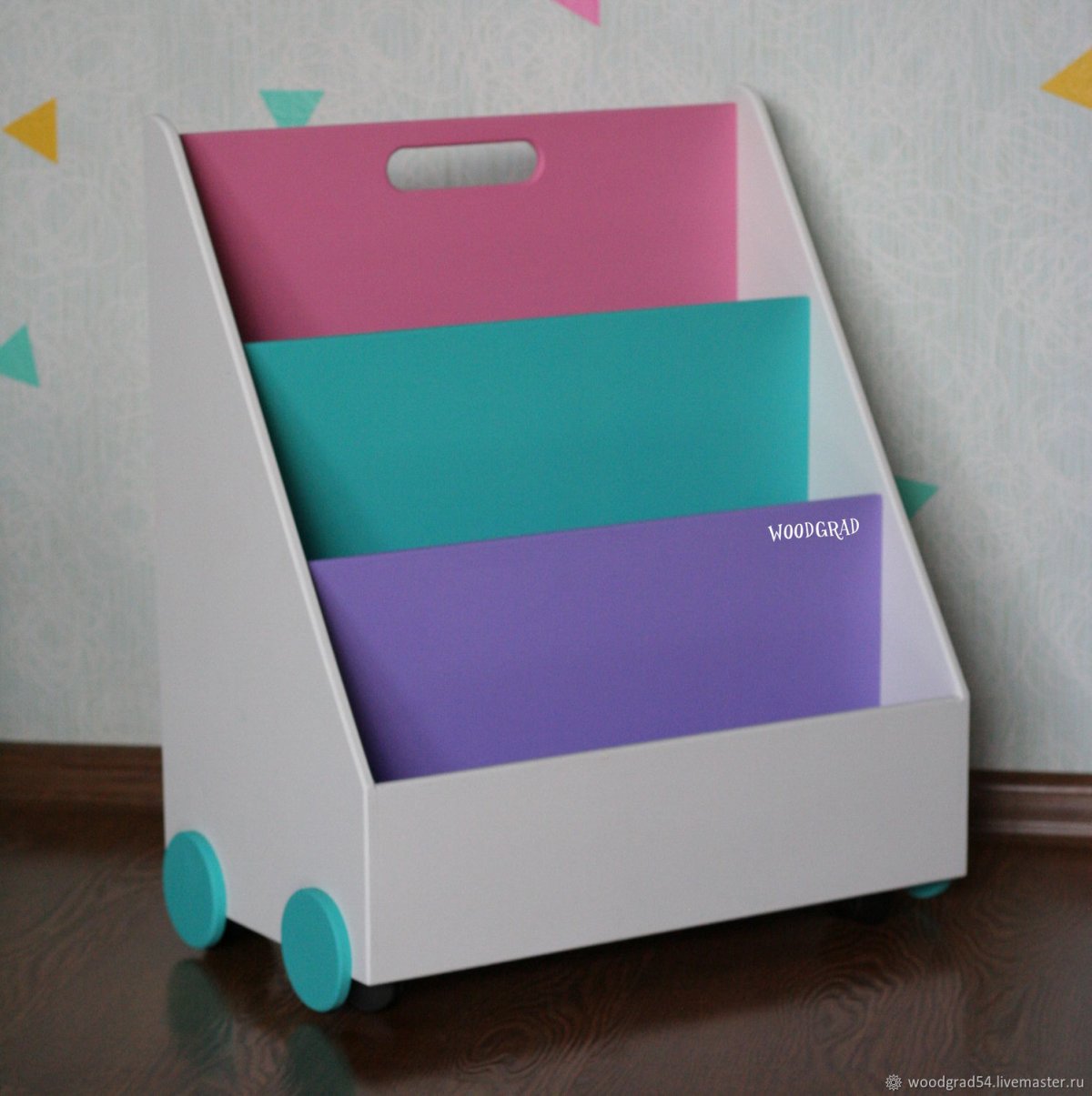 Слингополка Mega 95-95-32 см (Монтессори полка для книг и игрушек)