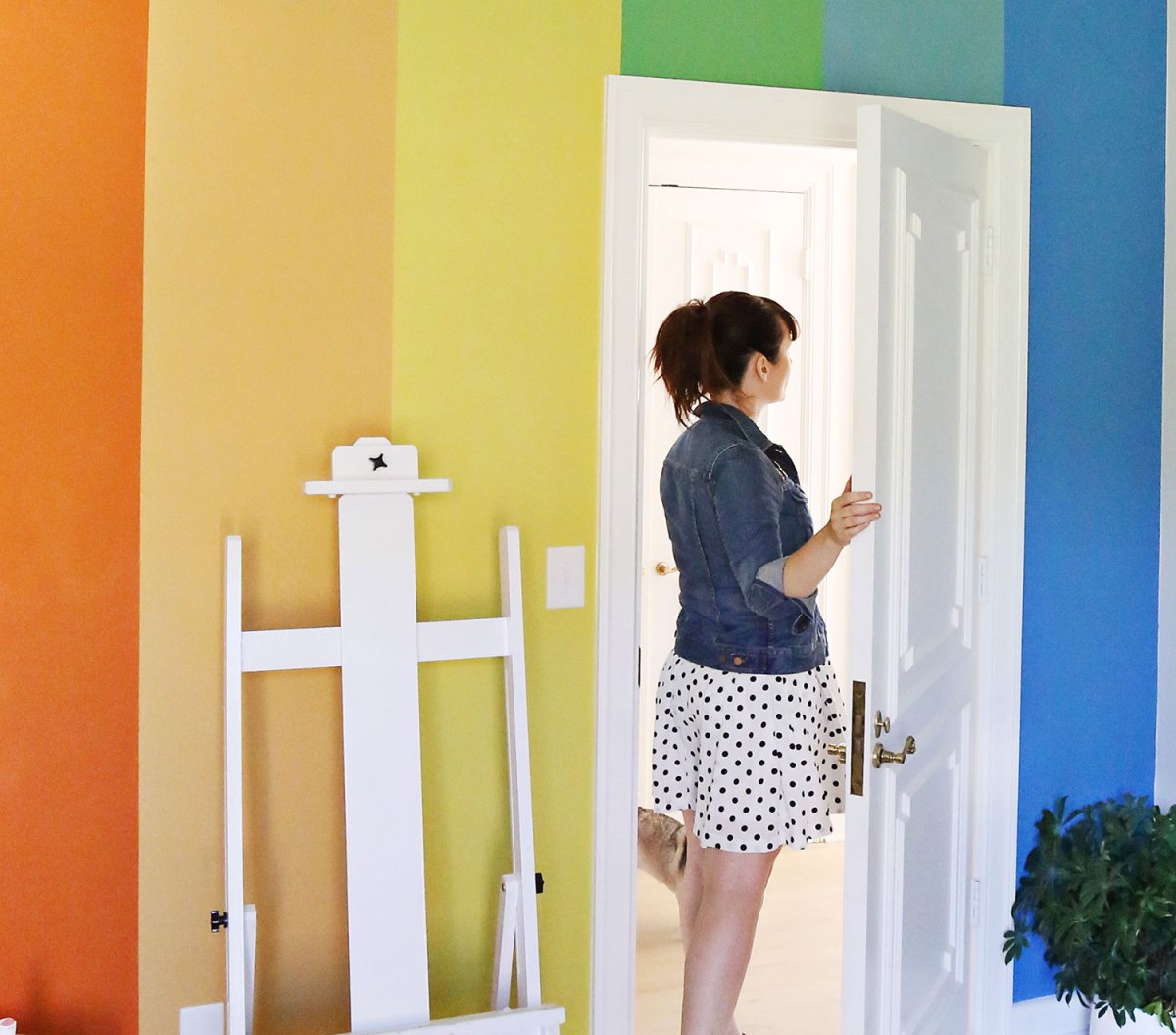 Креативное окрашивание стен