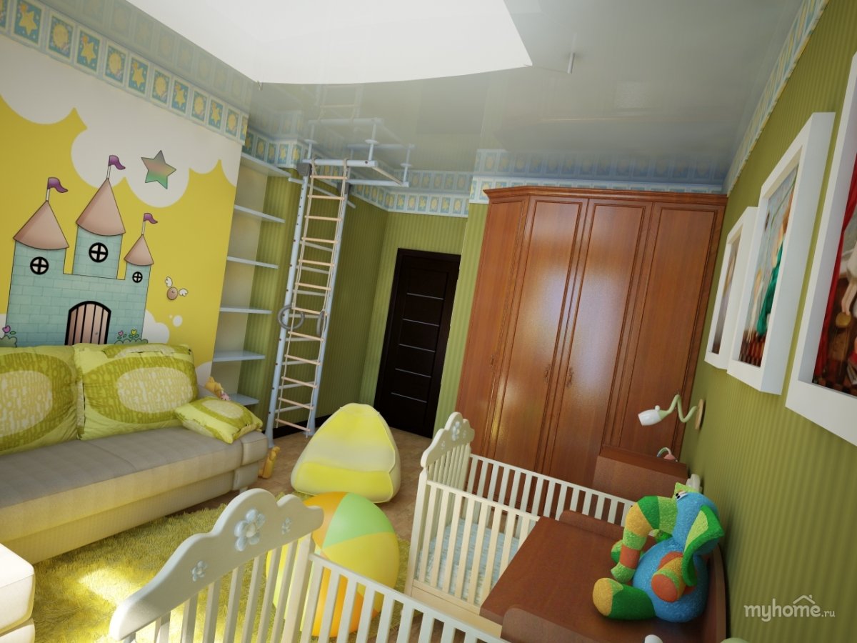 Детская комната для двойняшек