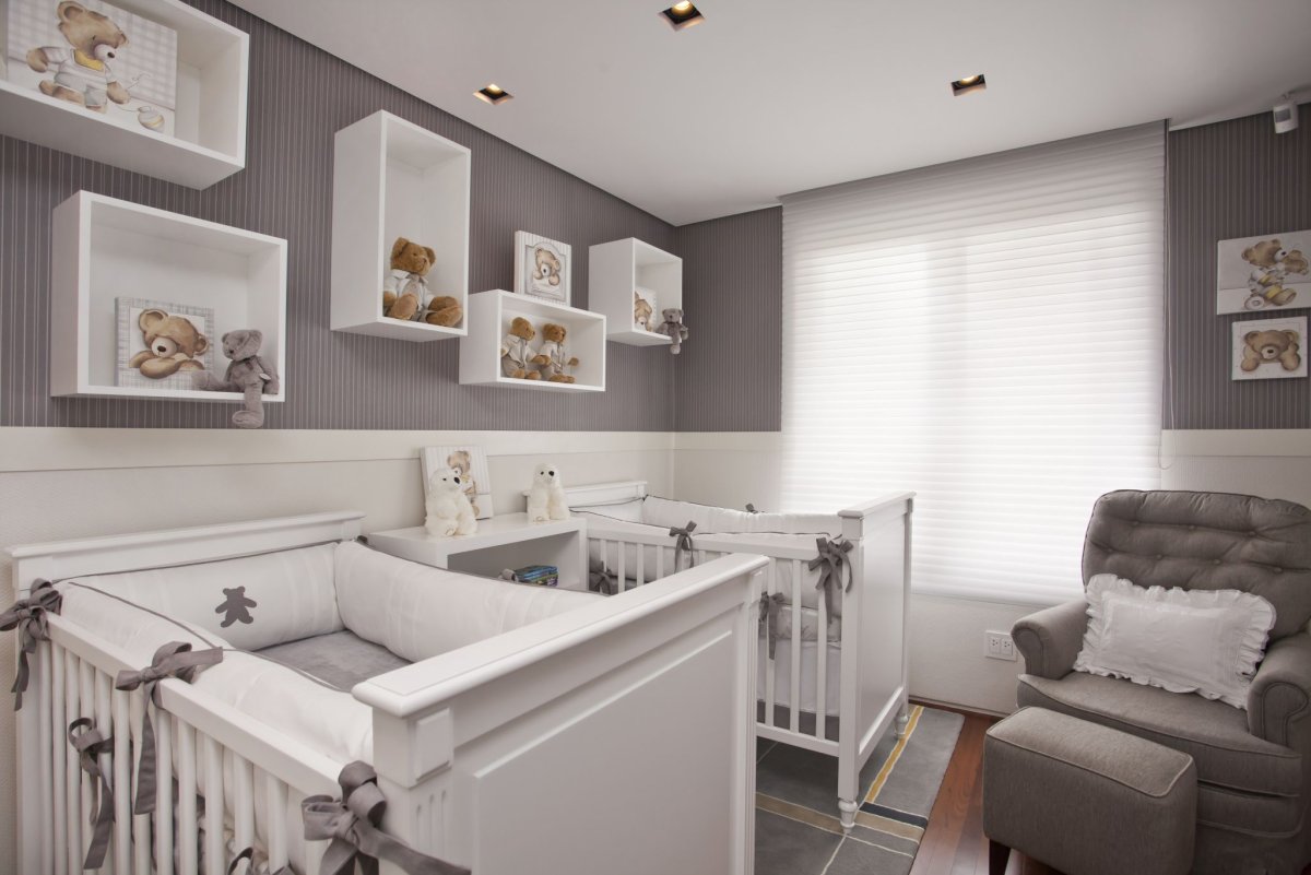 Дизайн спальни родителей с двойней