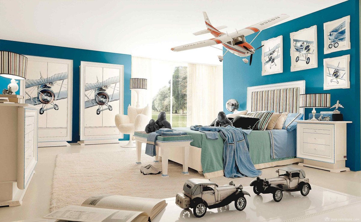 Оформление комнаты для мальчиков двойняшек в современная классика