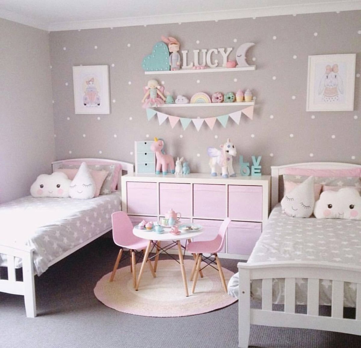 Детские комнаты для близняшек