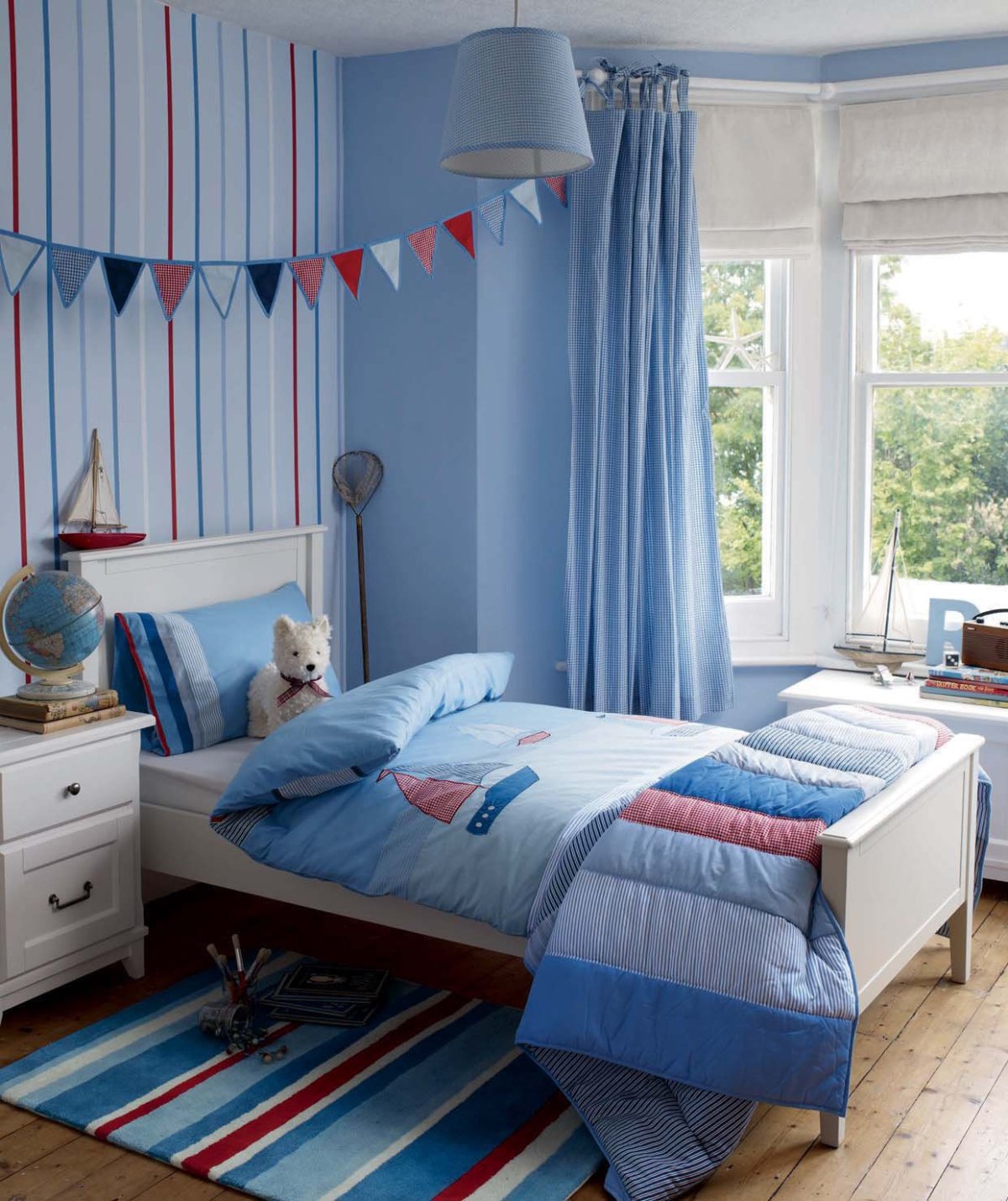 Штора "Оазис" морская волна