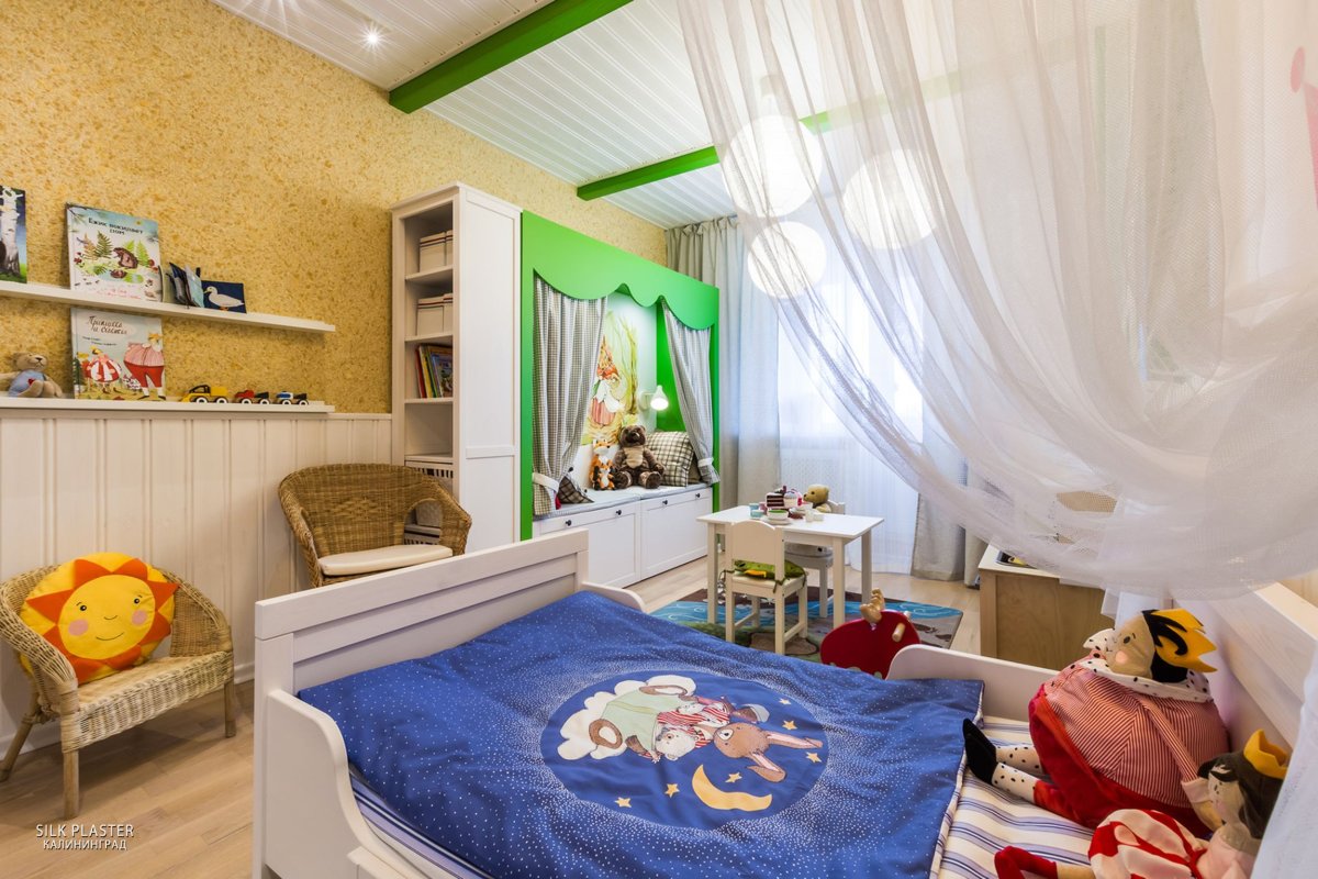 Шелковая штукатурка в детской