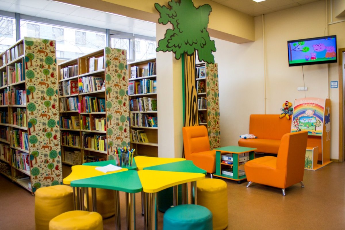 Читальный зал детской библиотеки