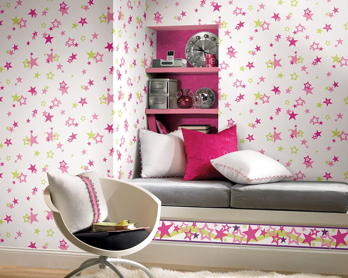 Оклеить комнату девочки подростка