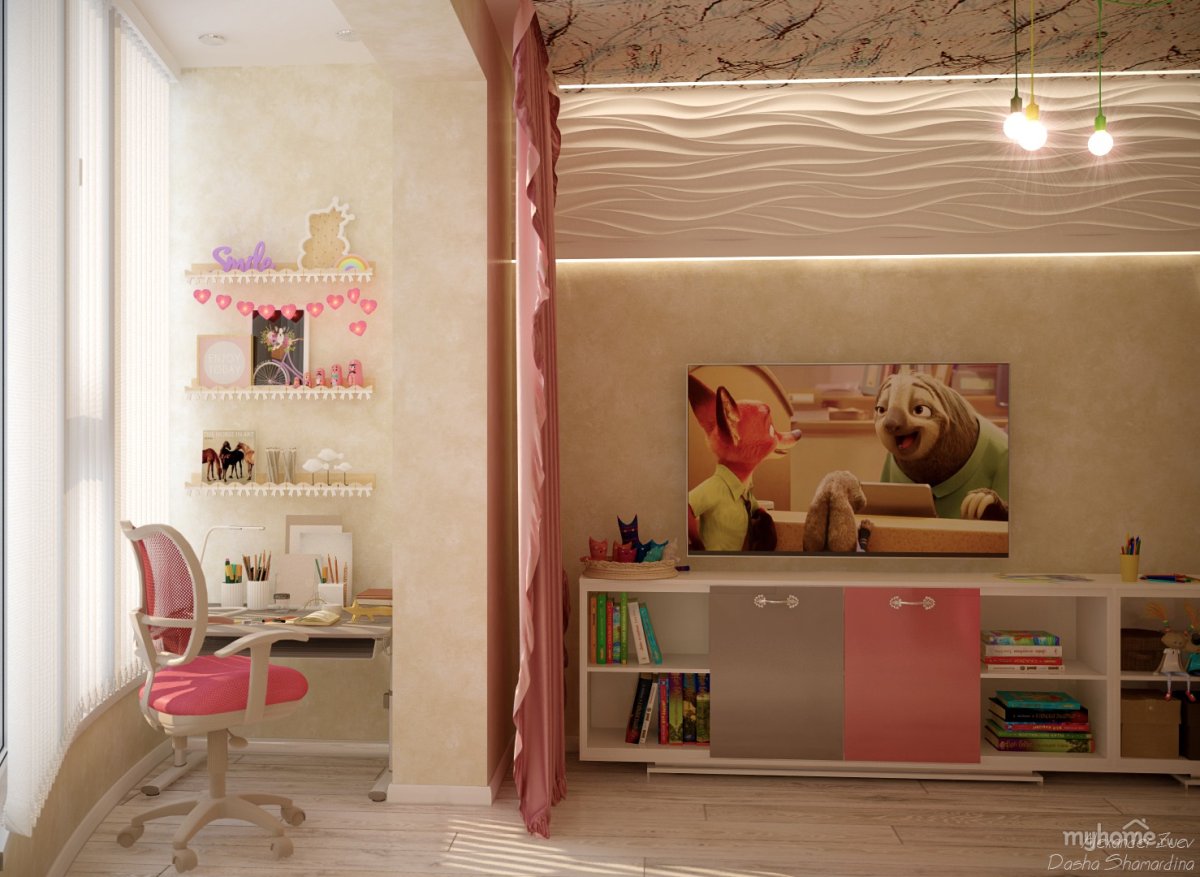 Зонирование маленькой комнаты