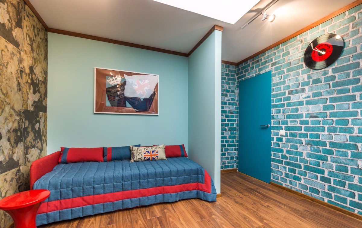 Декоративный кирпич в детской