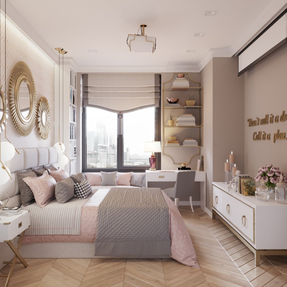 Комната для девушки в современном стиле