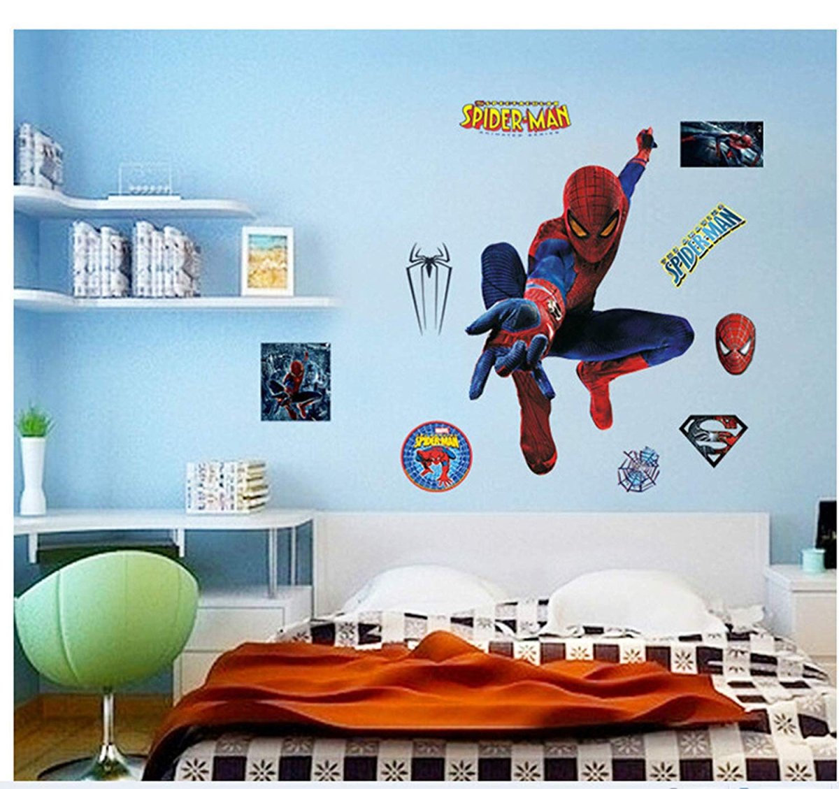 Детская в стиле человек паук