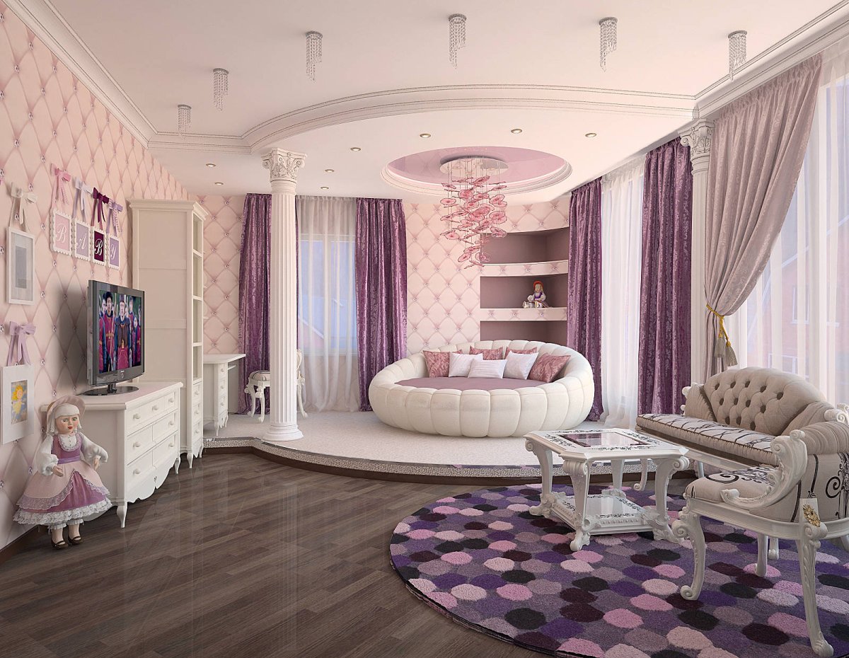 Детская для девочки в стиле Ампир