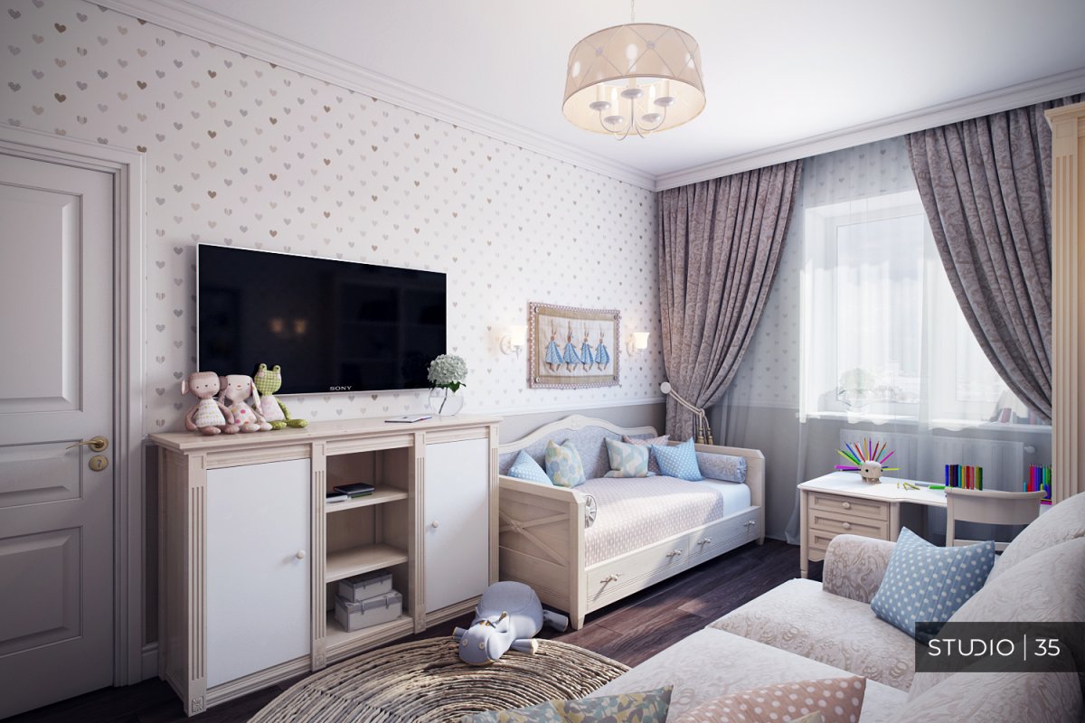 Детская комната в неоклассическом стиле
