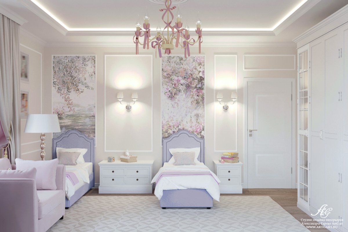 Комната для девушки в стиле Неоклассика