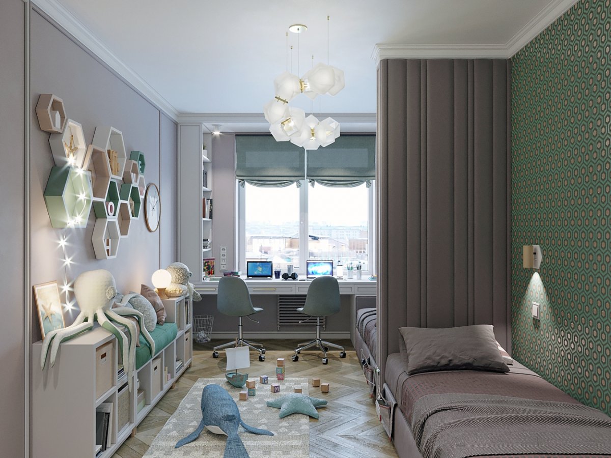 Неоклассика детская комната