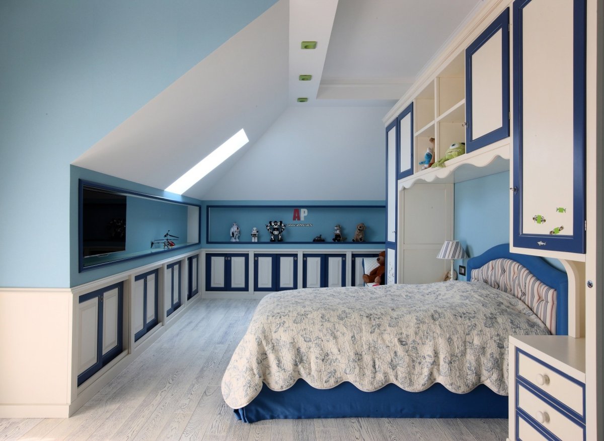 Детская на мансарде