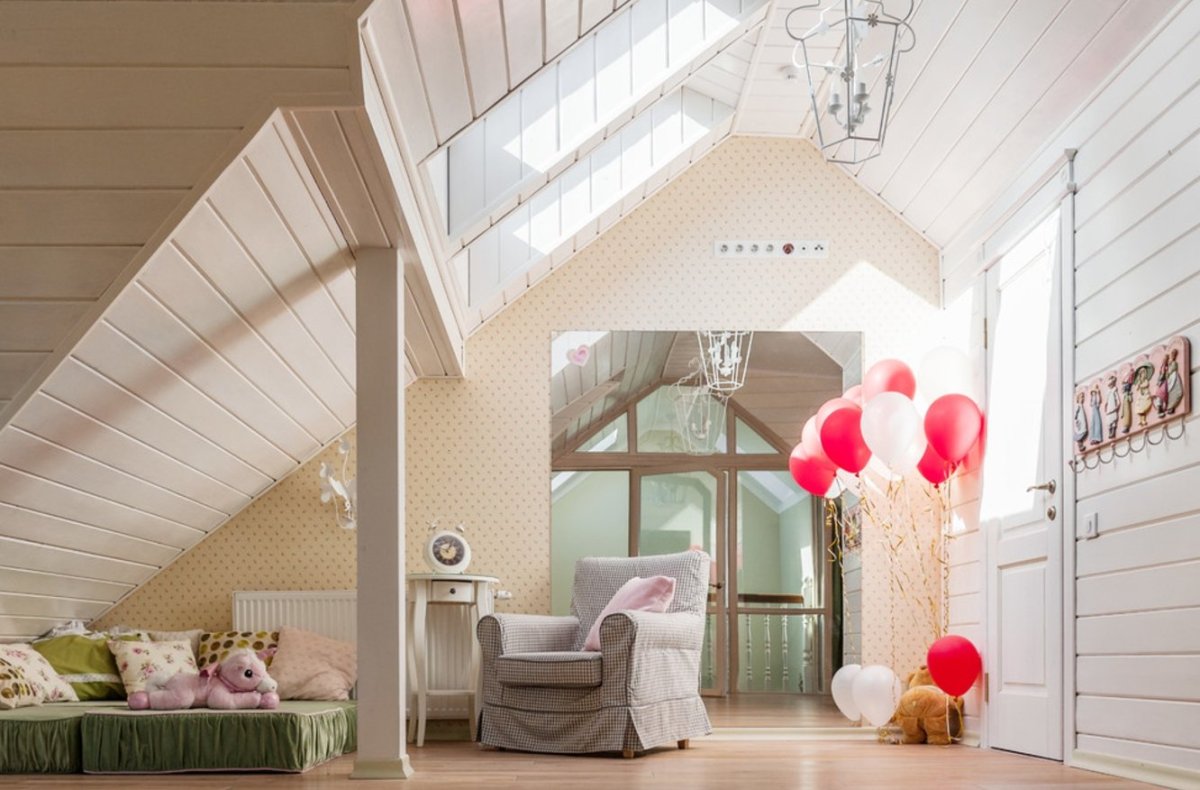 Детская на мансарде