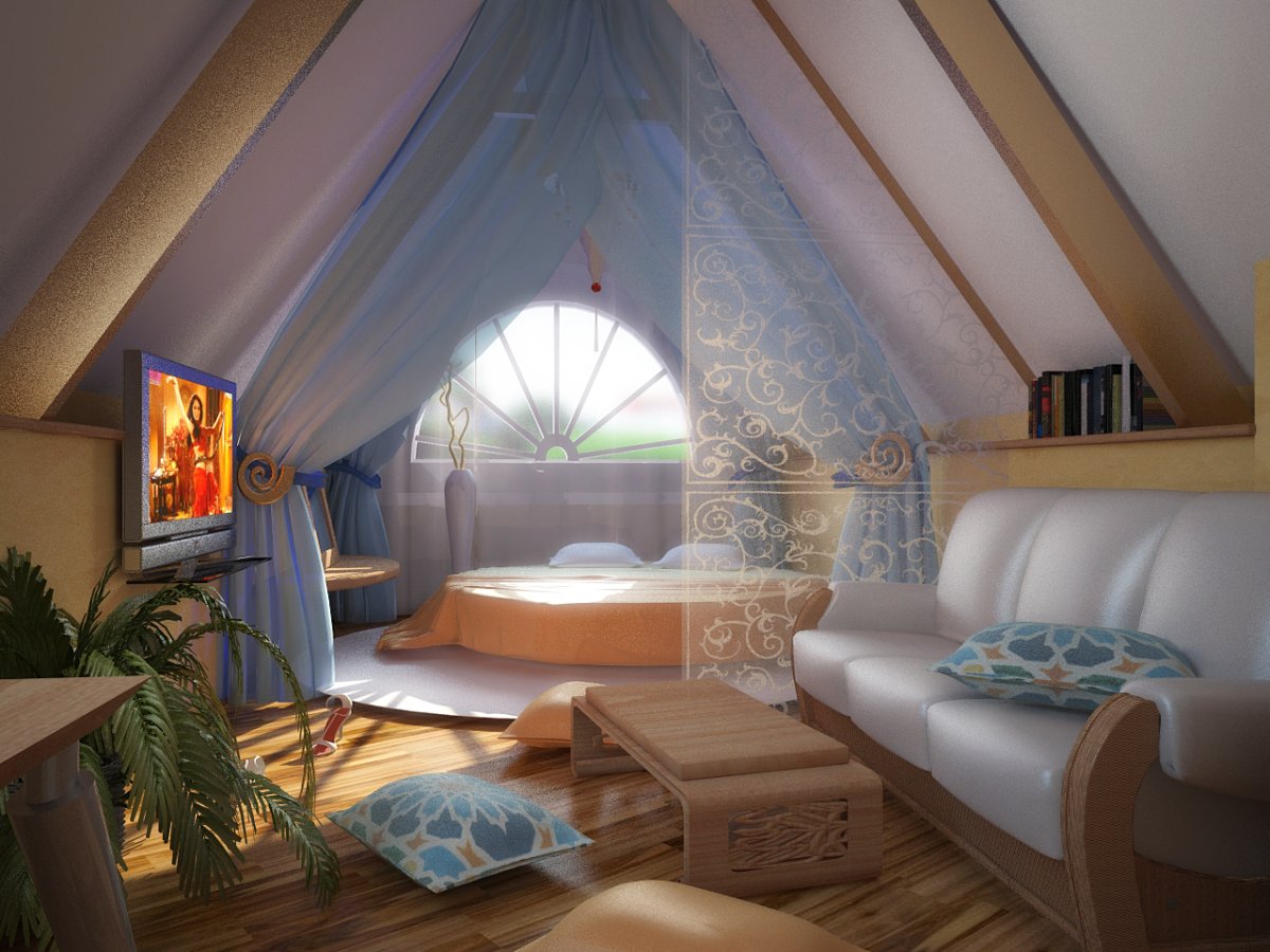 Комната на чердаке