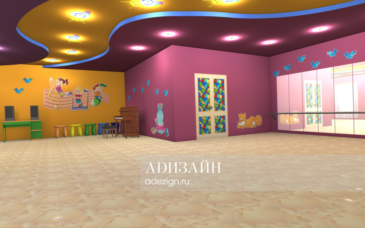 Натяжной потолок в детскую