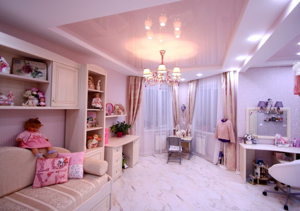 Потолок в детскую девочке