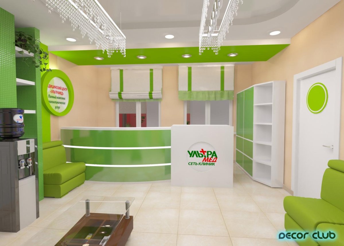 Интерьеры современных клиник