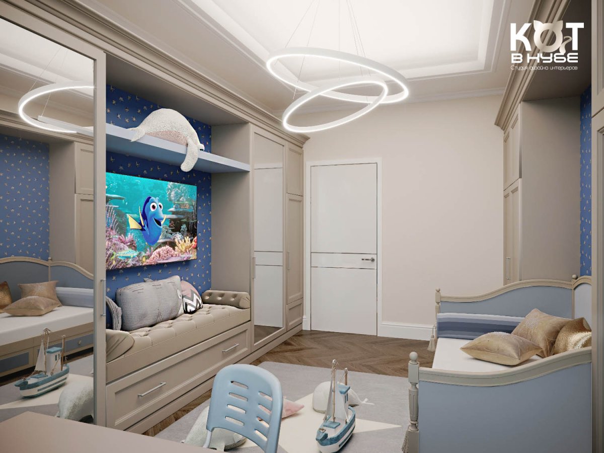 Детская комната для мальчика Неоклассика