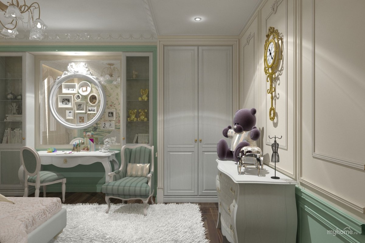 Комната для девочки в стиле Неоклассика