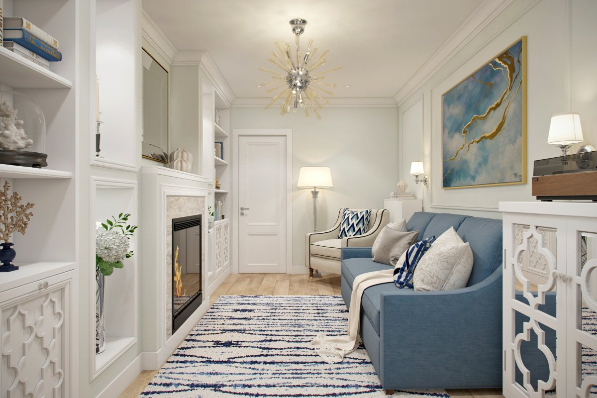 Маленькая гостиная Эклектика