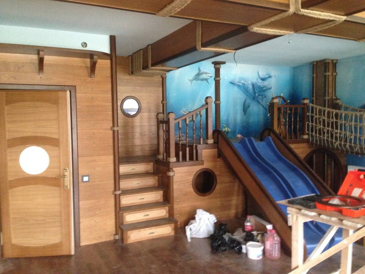 Иллюминатор в детскую комнату в пиратском стиле