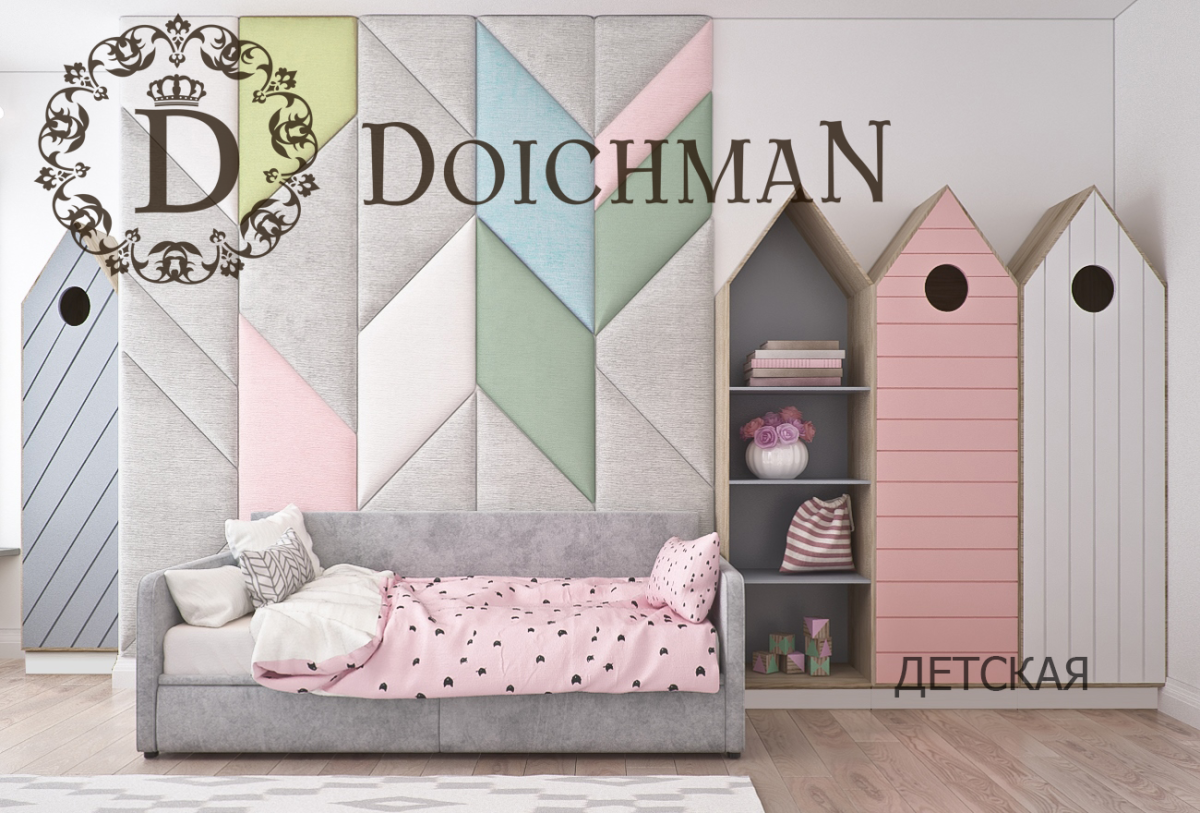 Мягкие стеновые панели для девочки