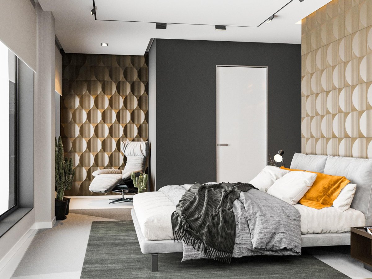 Мягкие стеновые панели в интерьере